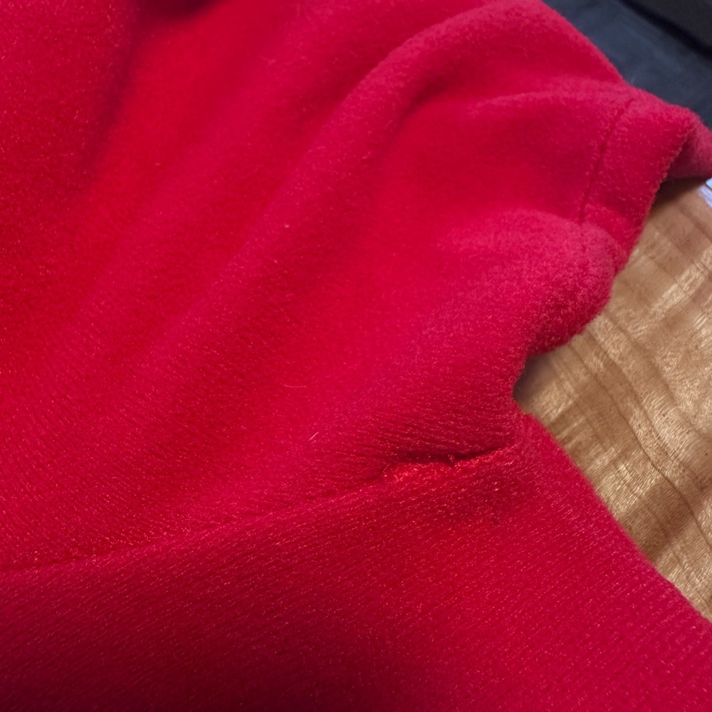 Vintage 70s Red Vanity Fair Lounge Maxi House Dress Sleepwear Large Traditional - Picture 16 of 16